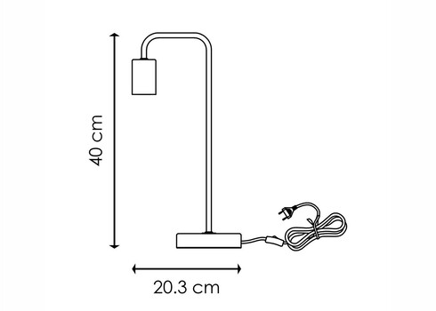 Lauavalgusti NOBLE kuld / marmor, D20.3xH40 cm, E27