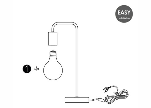 Lauavalgusti NOBLE kroom / marmor, D20.3xH40 cm, E27