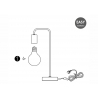 Lauavalgusti NOBLE kroom / marmor, D20.3xH40 cm, E27
