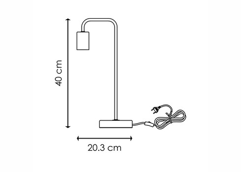 Lauavalgusti NOBLE kroom / marmor, D20.3xH40 cm, E27