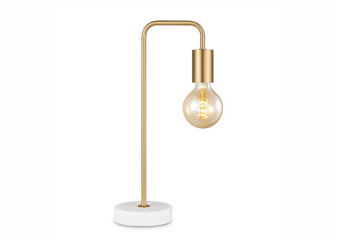 Lauavalgusti NOBLE mattkuldne / marmor, D20.3xH40 cm, E27