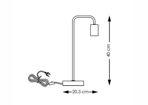 Lauavalgusti NOBLE matthõbe / marmor, D20.3xH40 cm, E27
