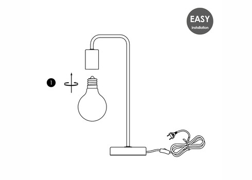 Lauavalgusti NOBLE matthõbe / marmor, D20.3xH40 cm, E27