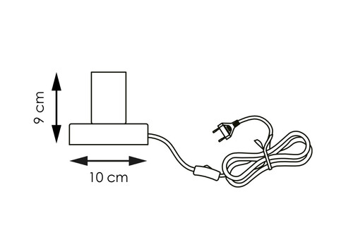 Lauavalgusti STEN mattkuldne / marmor, D10xH9 cm, E27
