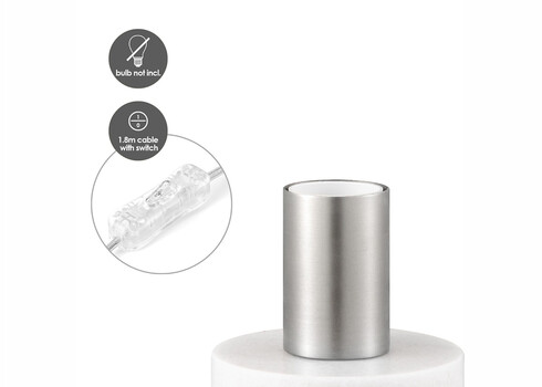 Lauavalgusti STEN matthõbe / marmor, D10xH9 cm, E27