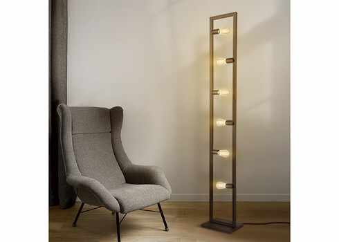 Põrandavalgusti PRETO must, 35x35xH160 cm, E27