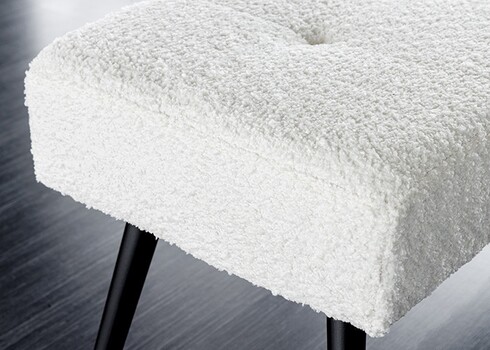 Pink BOUTIQUE valge buklee, 100x35xH45 cm