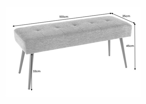 Pink BOUTIQUE kollane, 100x35xH45 cm