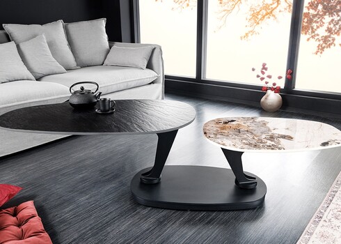 Diivanilaud MOVEMENT must / kivi, 160x57xH40 cm