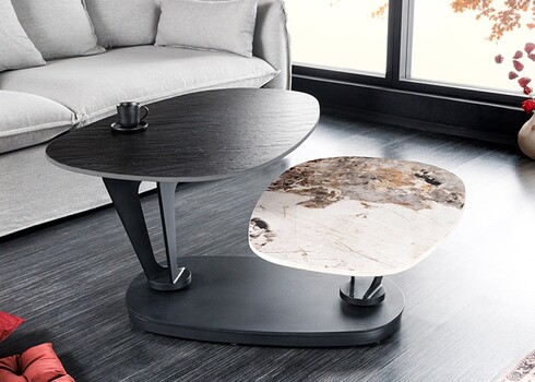 Diivanilaud MOVEMENT must / kivi, 160x57xH40 cm