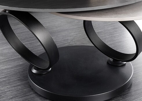 Diivanilaud MOVEMENT must / hall, 134x80xH44 cm