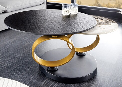 Diivanilaud MOVEMENT must / kivi, 134x80xH44 cm