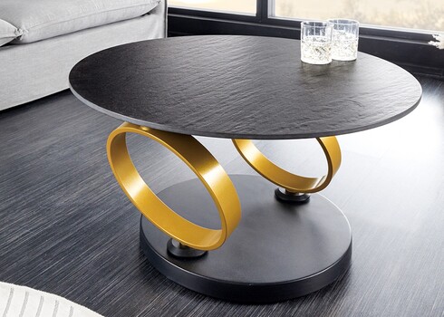 Diivanilaud MOVEMENT must / kivi, 134x80xH44 cm