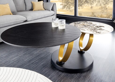 Diivanilaud MOVEMENT must / kivi, 134x80xH44 cm