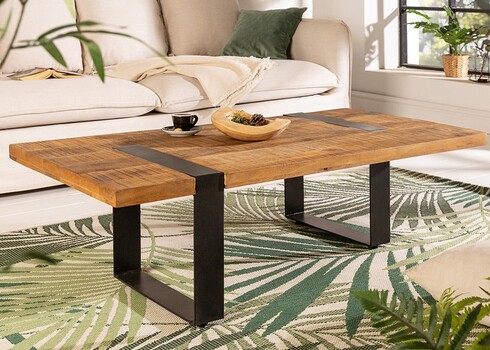 Diivanilaud IRON CRAFT mango, 100x60xH38 cm