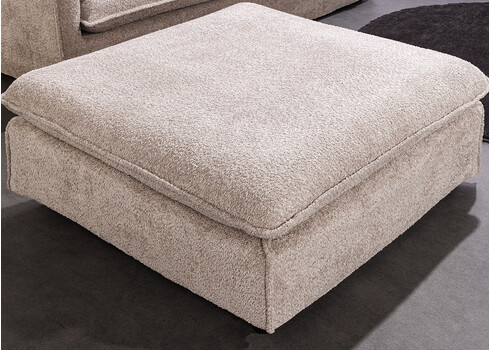 Tumba HEAVEN beež buklee, 100x100xH42 cm