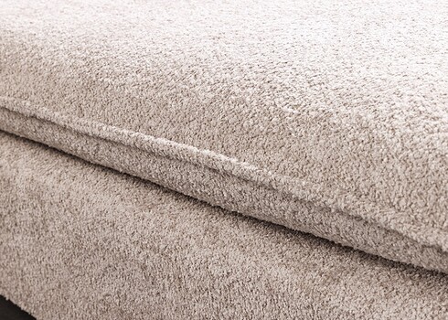 Tumba HEAVEN beež buklee, 100x100xH42 cm