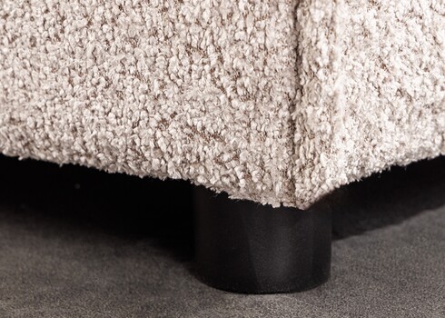 Tumba HEAVEN beež buklee, 100x100xH42 cm