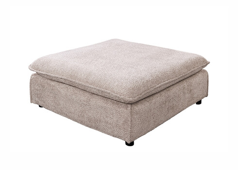 Tumba HEAVEN beež buklee, 100x100xH42 cm