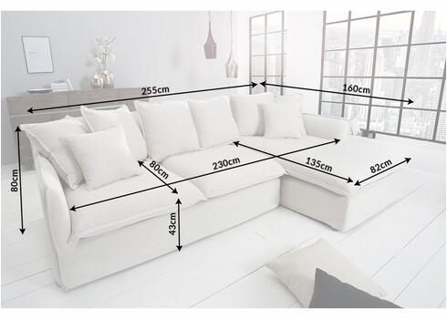 Nurgadiivan HEAVEN hall buklee, 255x160xH80 cm