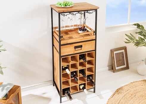 Veiniriiul SEVEN SEAS pruun, 48x34xH120 cm