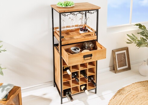 Veiniriiul SEVEN SEAS pruun, 48x34xH120 cm