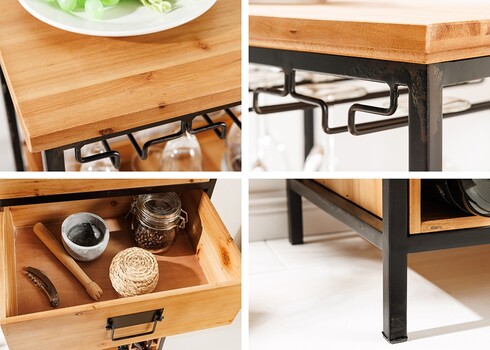 Veiniriiul SEVEN SEAS pruun, 48x34xH120 cm