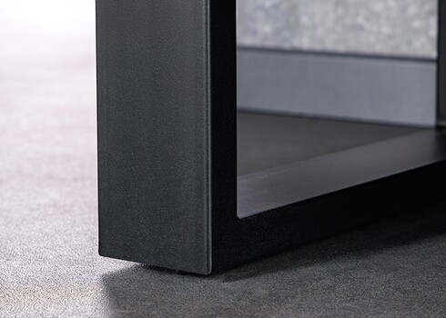 Kummut BARRACUDA naturaalne / must, 150x40xH75 cm