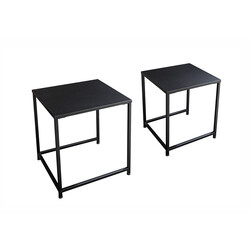 Diivanilaudade komplekt DURA must metall