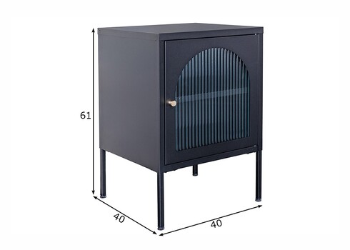 Öökapp PARIS must, 40x40xH61 cm