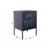 Öökapp PARIS must, 40x40xH61 cm