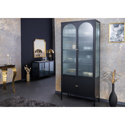 Vitriinkapp PARIS must, 80x35xH180 cm