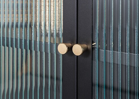 Vitriinkapp PARIS must, 80x35xH180 cm