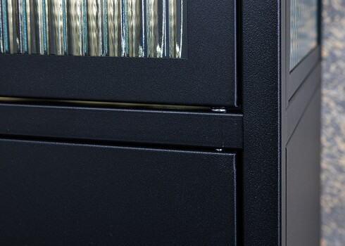 Vitriinkapp PARIS must, 80x35xH180 cm