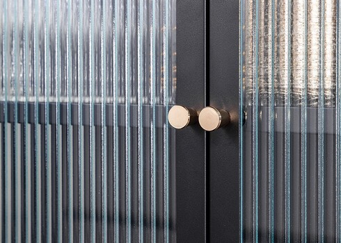 Vitriinkapp PARIS must, 90x35xH110 cm