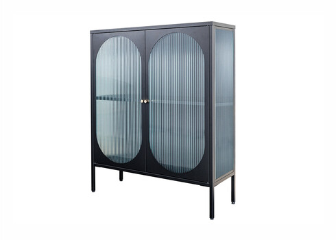 Vitriinkapp PARIS must, 90x35xH110 cm