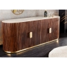 Kummut GATSBY pruun / marmorvalge, 180x45xH87 cm
