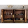 Kummut GATSBY pruun / marmorvalge, 180x45xH87 cm