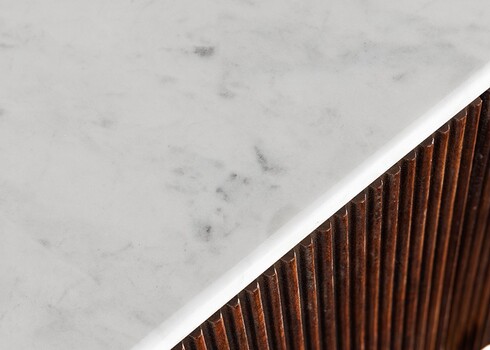 Kummut GATSBY pruun / marmorvalge, 180x45xH87 cm