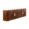 Kummut GATSBY pruun / marmorvalge, 180x45xH87 cm