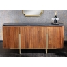 Kummut GATSBY pruun / must marmor, 160x40xH75 cm