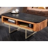 Diivanilaud GATSBY pruun / must marmor, 110x53xH46 cm