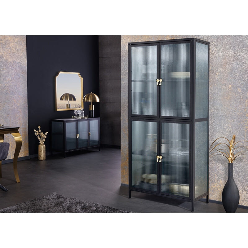 Vitriinkapp AMSTERDAM must, 80x40xH180 cm