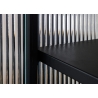 Vitriinkapp AMSTERDAM must, 80x40xH180 cm