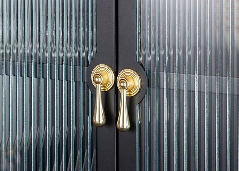 Vitriinkapp AMSTERDAM must, 80x40xH180 cm