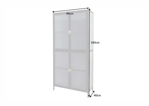 Vitriinkapp AMSTERDAM must, 80x40xH180 cm