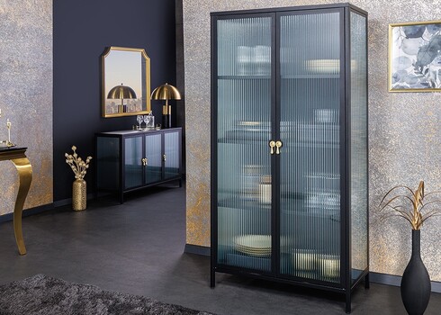 Vitriinkapp AMSTERDAM must, 80x40xH160 cm