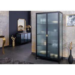 Vitriinkapp AMSTERDAM must, 80x40xH160 cm