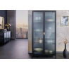 Vitriinkapp AMSTERDAM must, 80x40xH160 cm