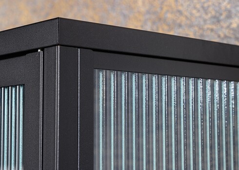 Vitriinkapp AMSTERDAM must, 80x40xH160 cm